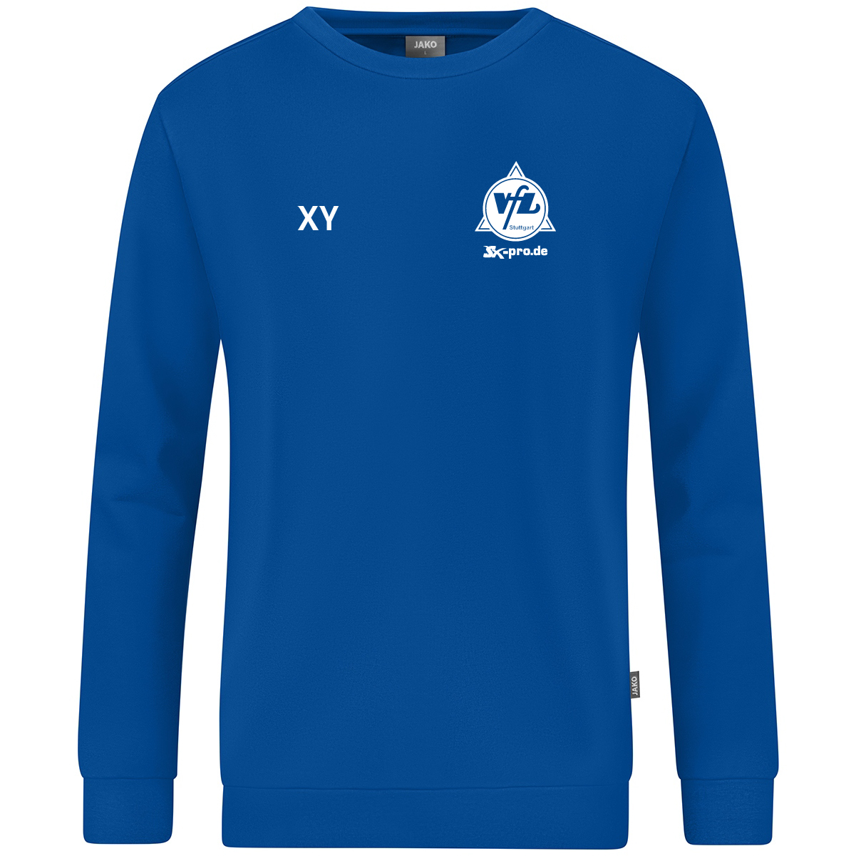 JAKO Sweat Organic inkl.Wappen und Vereinsname (Initialen optional)