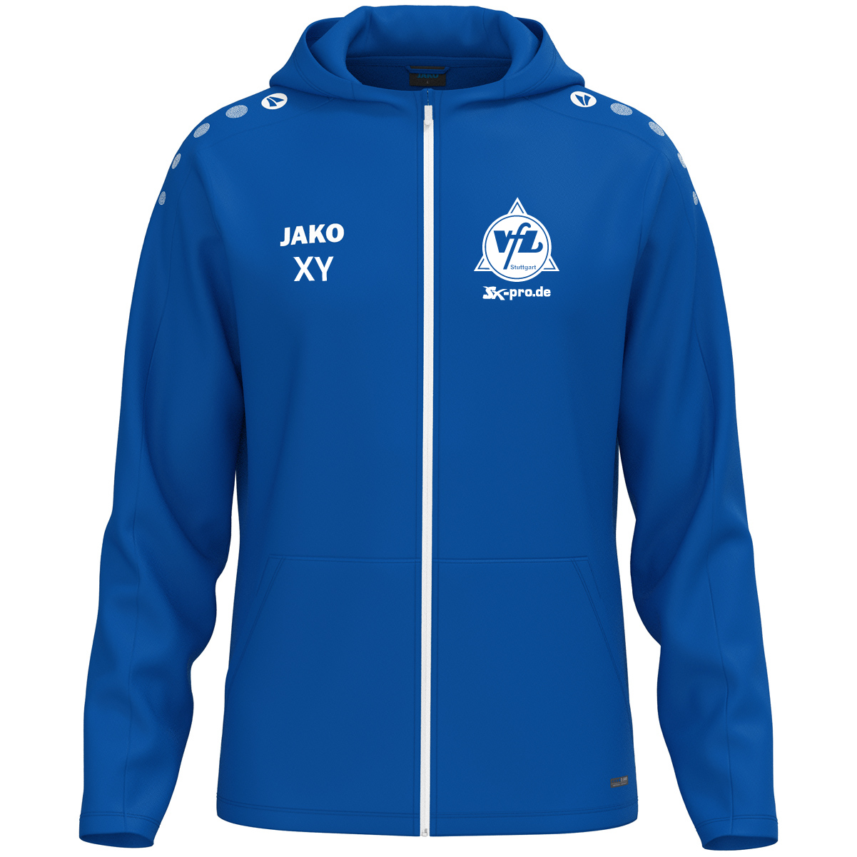 JAKO Kapuzenjacke One inkl.Wappen und Vereinsname (Initialen optional)