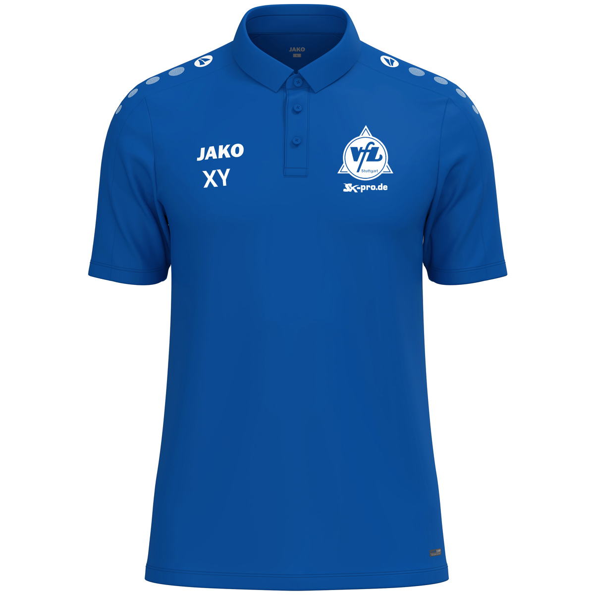 JAKO Polo One Cotton inkl.Wappen und Vereinsname (Initialen optional)