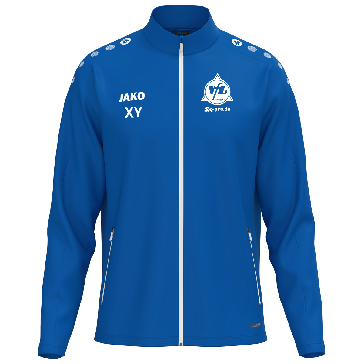 JAKO Freizeitjacke One inkl.Wappen und Vereinsname (Initialen optional)