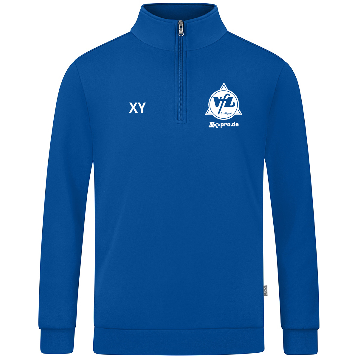 JAKO Ziptop Organic  inkl.Wappen und Vereinsname (Initialen optional)
