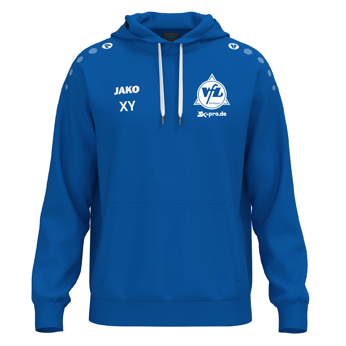 JAKO Kapuzensweat One Cotton inkl.Wappen und Vereinsname (Initialen optional)