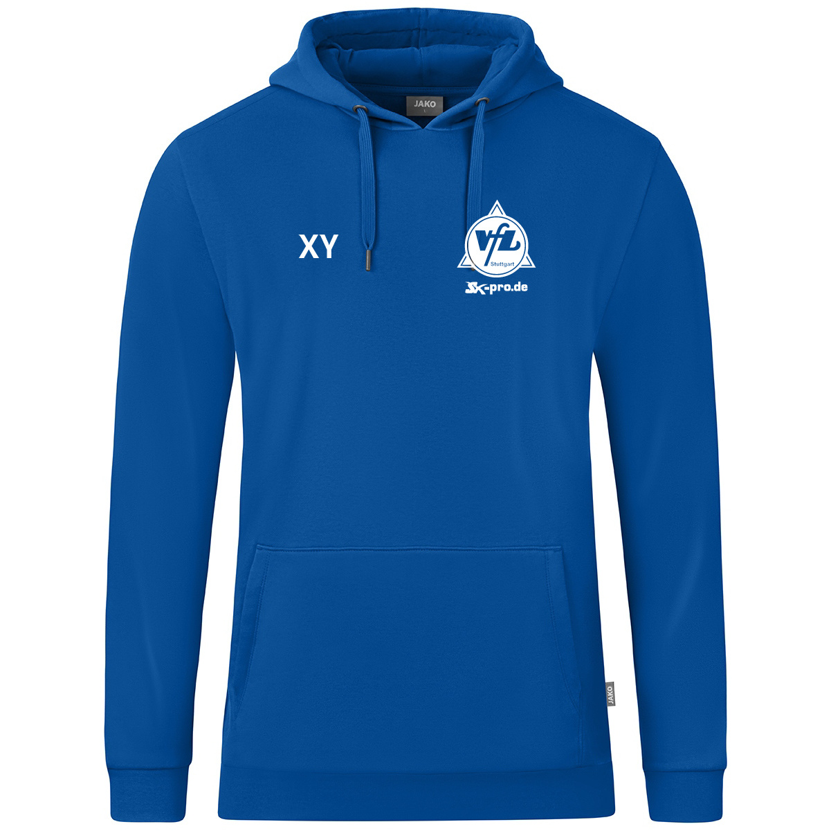 JAKO Kapuzensweat Organic  inkl.Wappen und Vereinsname (Initialen optional)